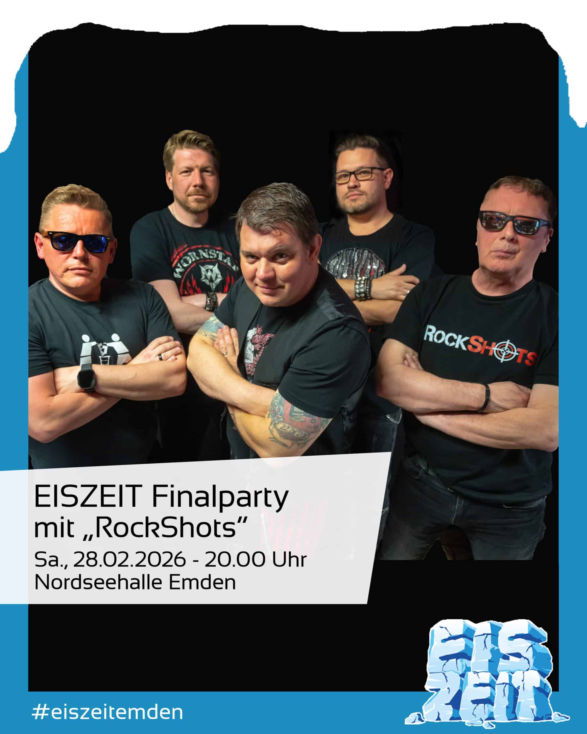 Die Finalparty mit Livemusik mit "Sixpack" am Sa., 01.03. ca. 20:00 Uhr